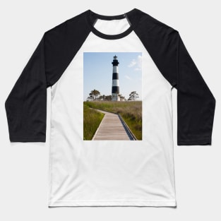 Bodie Island Lighthouse Baseball T-Shirt